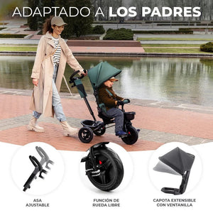 Triciclo 3 en 1 AVEO - KinderKraft - Mini Nuts - Expertos en sillas de auto y coches de paseo para bebés