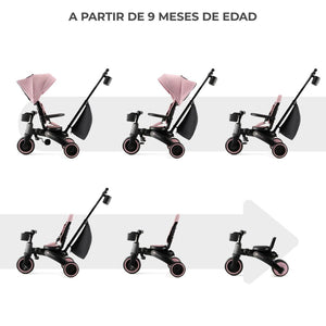Triciclo Multifuncional JAZZ 6 en 1 - KinderKraft - Mini Nuts - Expertos en sillas de auto y coches de paseo