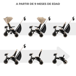 Triciclo Multifuncional JAZZ 6 en 1 - KinderKraft - Mini Nuts - Expertos en sillas de auto y coches de paseo