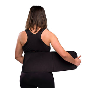 Faja Posparto Ajustable Algodón Orgánico Negro - vista lateral