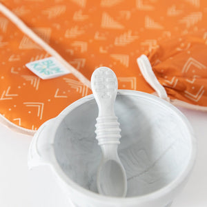 Mi primer set de alimentación (cuchara + plato) Bumkins - Bumkins-MiniNuts expertos en coches y sillas de auto para bebé