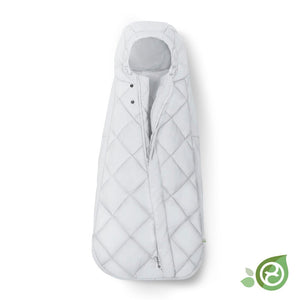 Saquito acolchado para bebés en sillas de auto color lava grey