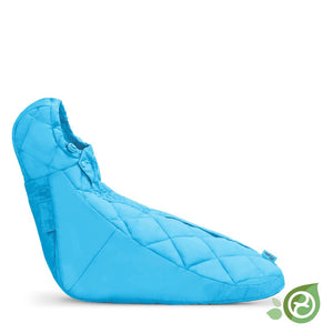 Vista lateral de Saquito acolchado para bebés en sillas de auto color beach blue