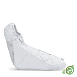 Vista frontal de Saquito acolchado para bebés en sillas de auto color lava grey