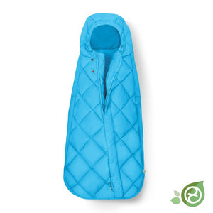 Saquito acolchado para bebés en sillas de auto color beach blue