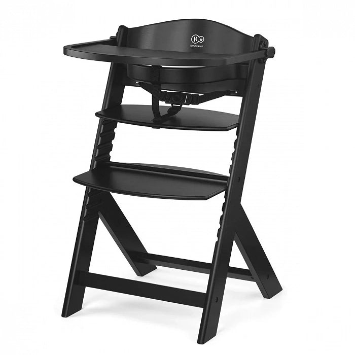 Silla de comer evolutiva 3 en 1 Enock color Full Black - vista lateral