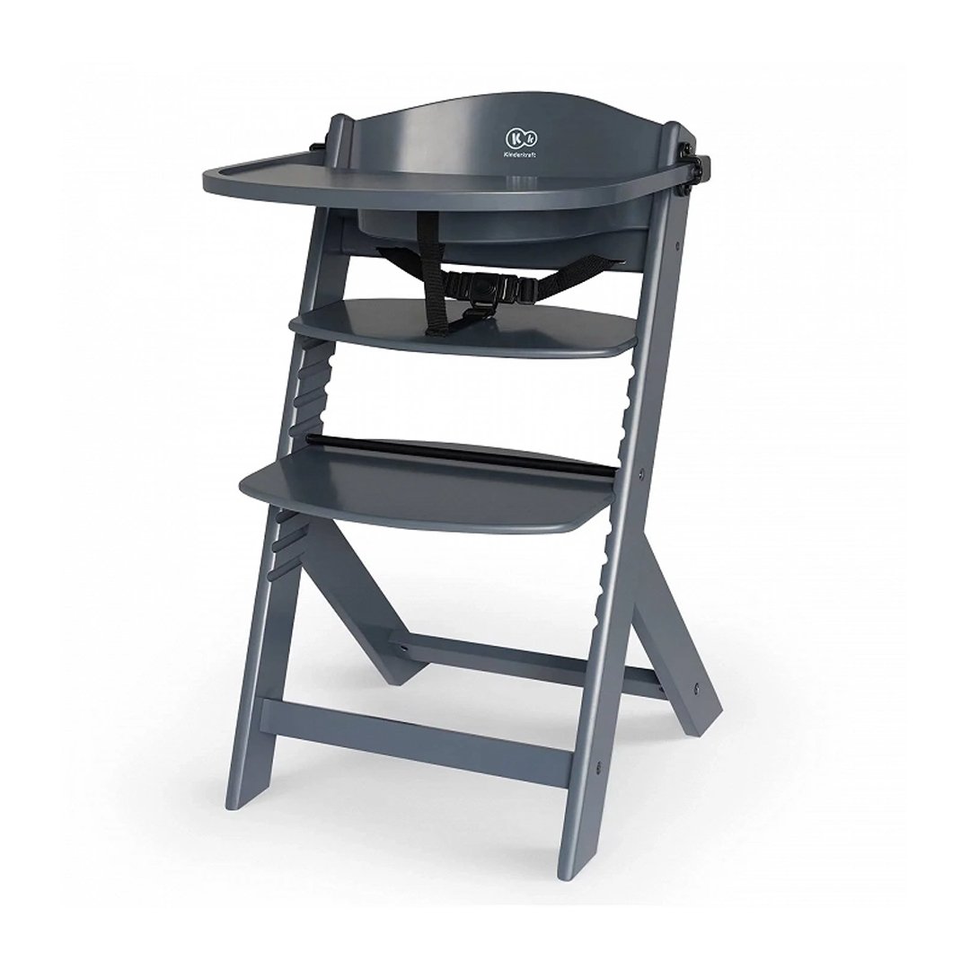 Silla de comer evolutiva 3 en 1 Enock color Full Grey - vista lateral