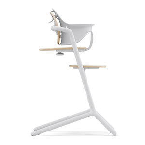 Silla de comer evolutiva 3 en 1 Lemo color Sand White - vista lateral perfil