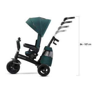 Detalle de altura de manillar de Coche Triciclo verde EASYTWIST de KinderKraft