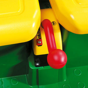 Vehículo eléctrico John Deere Gator HPX - detalle tolva con bola