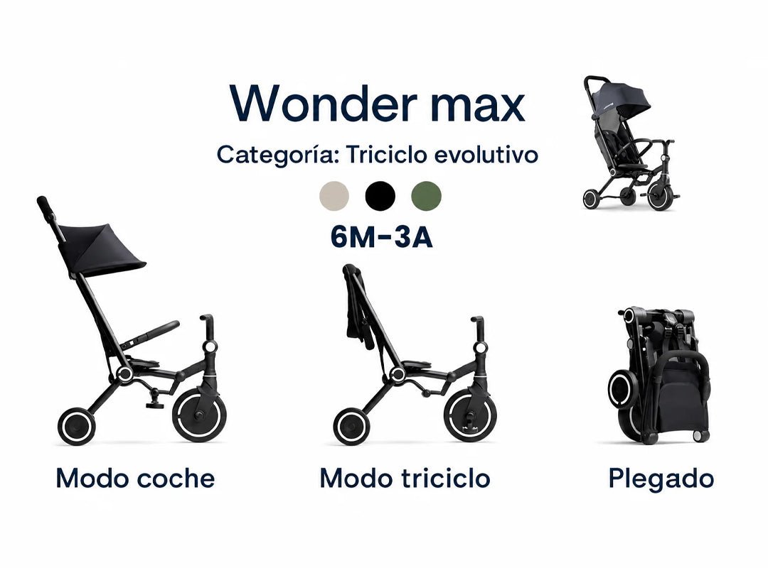 ¿Qué es un triciclo evolutivo o coche triciclo? Guía completa con video - Mini Nuts - Expertos en sillas de auto y coches de paseo