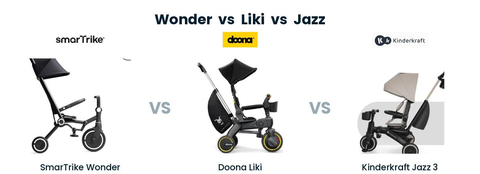 Comparativa SmarTrike Wonder vs Doona Liki vs Kinderkraft Jazz