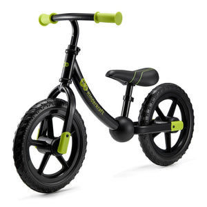 Bicicleta de equilibrio Kinderkraft 2WAY NEXT OFF ROAD Black, vista lateral fondo blanco