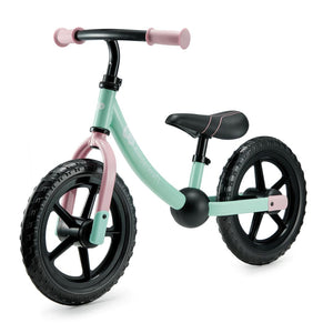Bicicleta de equilibrio Kinderkraft 2WAY NEXT OFF ROAD Mint, vista lateral fondo blanco
