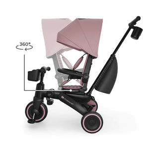 Triciclo Multifuncional  6 en 1 Jazz 3 pink de kinderkraft  asiento 360