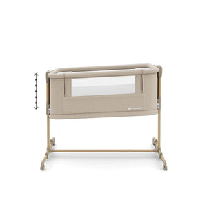 Cuna Nestee Grow 2 Beige Wood con colchón incluido, vista superior