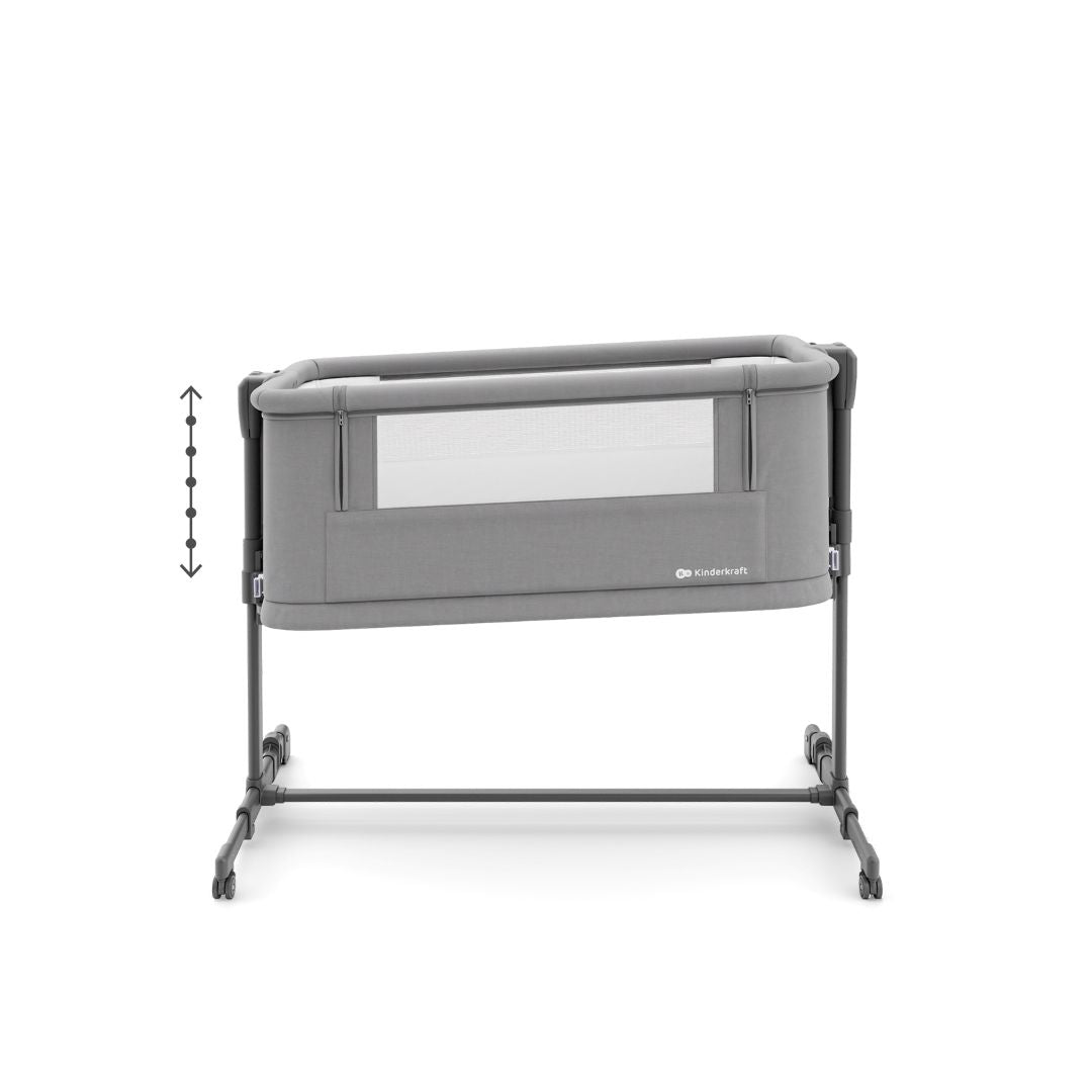 Cuna Nestee Grow 2 Dark Grey con colchón incluido, vista superior