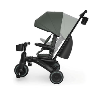 Triciclo Multifuncional  6 en 1 Jazz 3 green de kinderkraft asiento reclinable hacia adelante