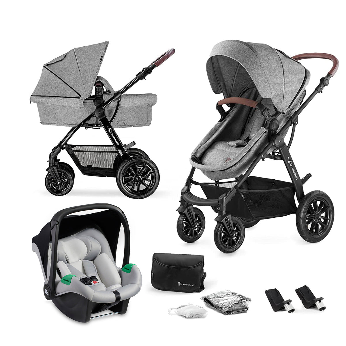 Travel System Moov 3 en 1 + Mink Pro iSize + Base Isofix Mink FX