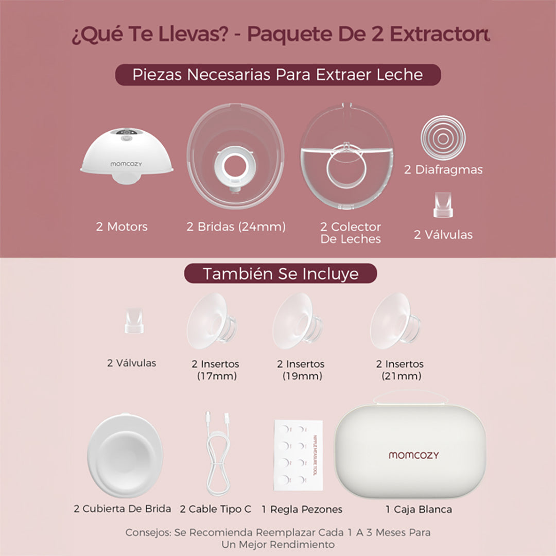 Extractor de Leche Materna M5 Smart Control por App y Manos Libres