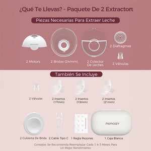 Extractor de Leche Materna M5 Smart Control por App y Manos Libres