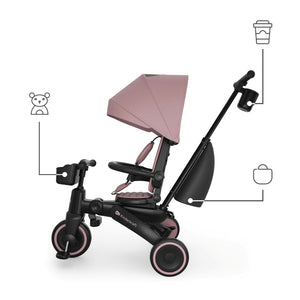 Triciclo Multifuncional  6 en 1 Jazz 3 pink de kinderkraft accesorios incluidos