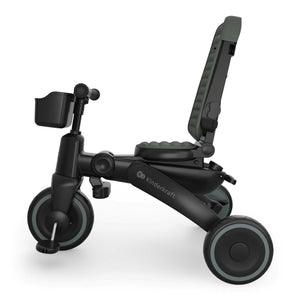 Triciclo Multifuncional  6 en 1 Jazz 3 green de kinderkraft sin textil con respaldo