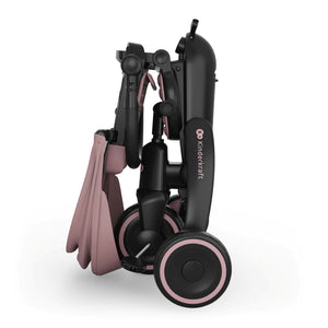 Triciclo Multifuncional  6 en 1 Jazz 3 pink de kinderkraft plegado con respaldo