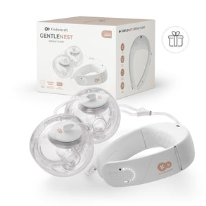 Caja del extractor de leche doble Gentlenest Kinderkraft junto al extractor