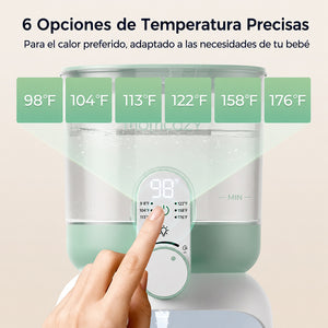 Depósito removible del dispensador Momcozy para fácil limpieza y recarga de agua