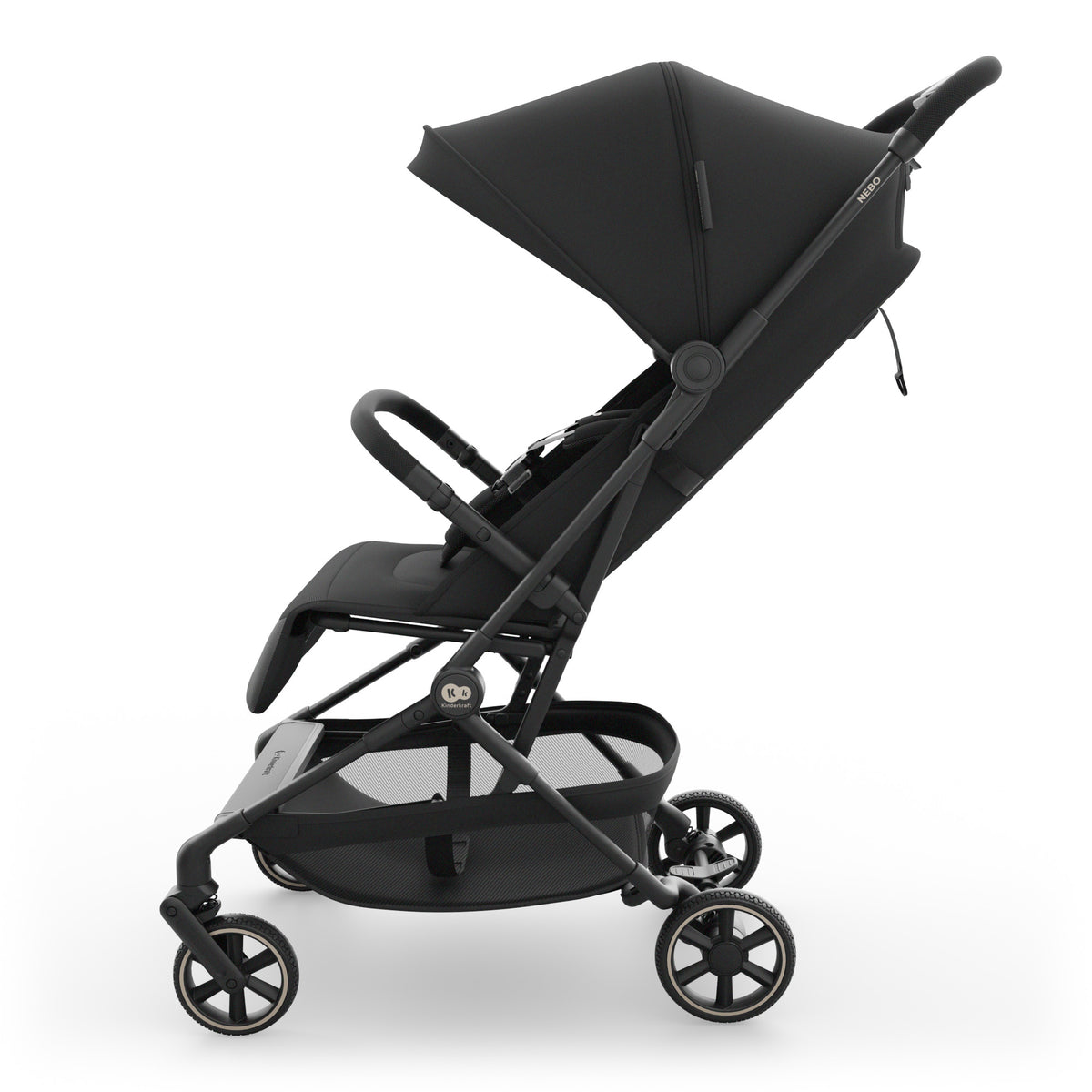 Coche de paseo de cabina Nebo Kinderkraft color negro, vista lateral