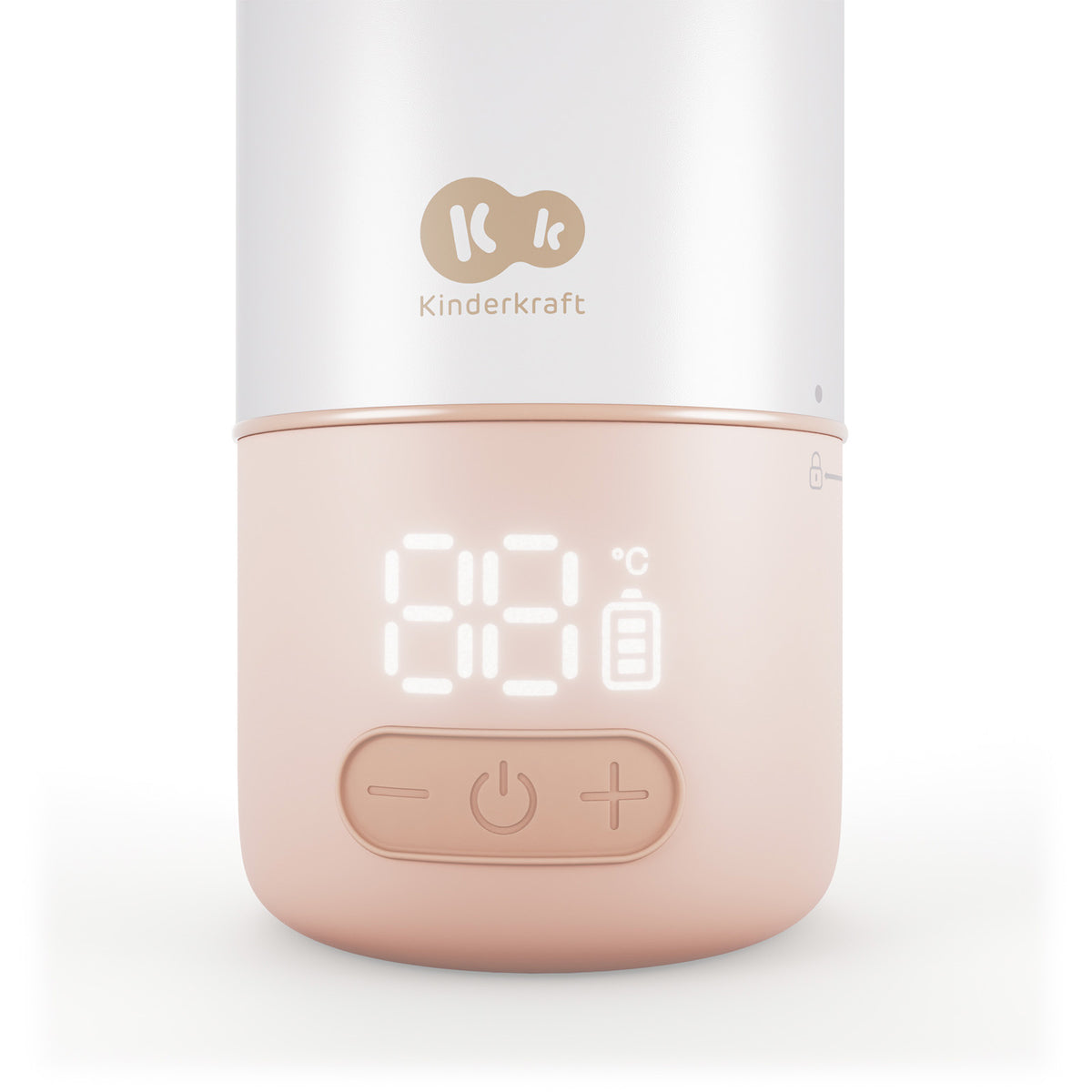 Pantalla digital de temperatura y botones del calentador de leche portátil Gaja Kinderkraft