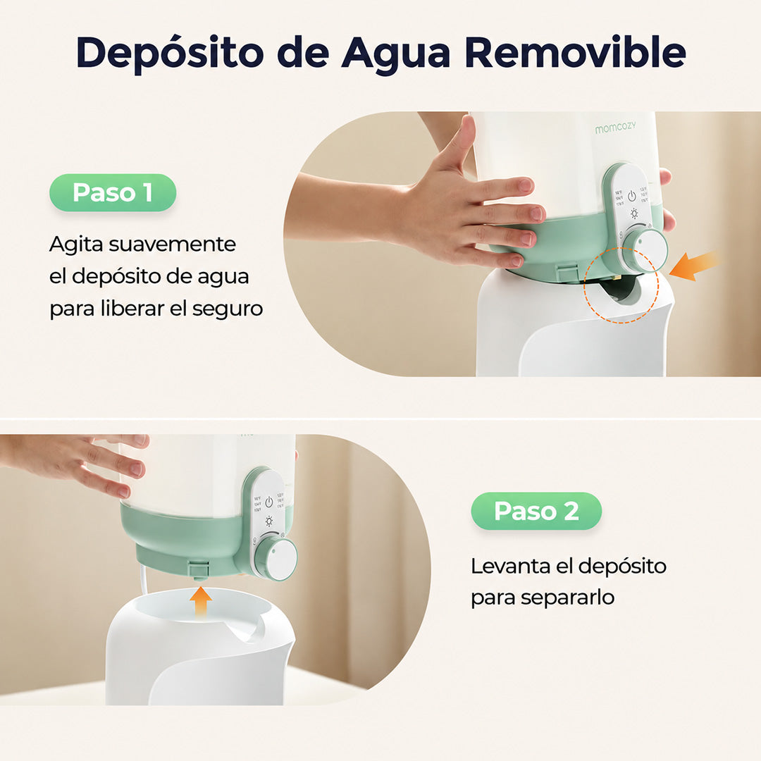 Perilla de control de flujo del dispensador Momcozy para llenado preciso sin derrames