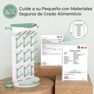 Escurridor Momcozy libre de BPA — materiales de grado alimenticio certificados para mayor seguridad del bebé