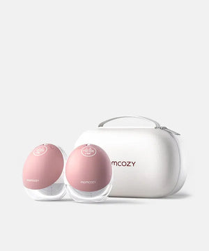extractor de leche materna electrico m9 mobile style de momcozy con bolso transportador blanco