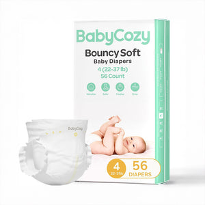 Pack pañales desechables Babycozy Talla 4 (10–16,8 kg) — 56 unidades hipoalergénicos para piel sensible