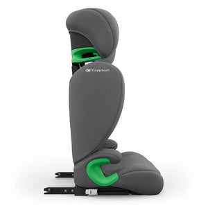 Silla de auto Butaca Junior Fix 2 Plus i-Size Kinderkraft color gris, vista lateral con los conectores isofix extendidos