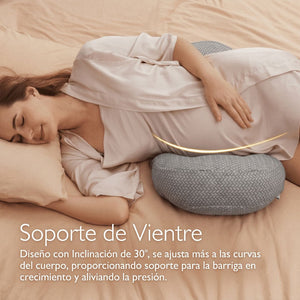 Almohada de embarazo con apoyo lateral - MOMCOZY - Mini Nuts - Expertos en sillas de auto y coches de paseo