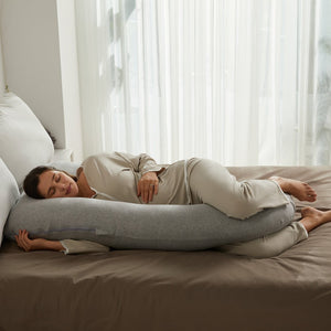 Almohada de embarazo forma de U con tela refrescante <b>PRE - VENTA</b> - MOMCOZY - Mini Nuts - Expertos en sillas de auto y coches de paseo para bebés