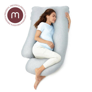 Almohada de embarazo forma de U con tela refrescante - MOMCOZY - Mini Nuts - Expertos en sillas de auto y coches de paseo