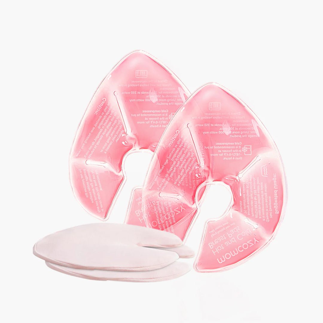 Almohadillas de pecho frío/calor con 2 cubiertas suaves - MOMCOZY - Mini Nuts - Expertos en sillas de auto y coches de paseo