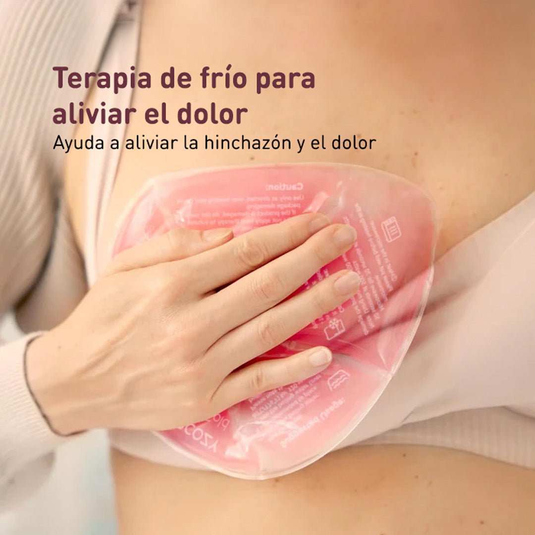 Almohadillas de pecho frío/calor con 2 cubiertas suaves - MOMCOZY - Mini Nuts - Expertos en sillas de auto y coches de paseo