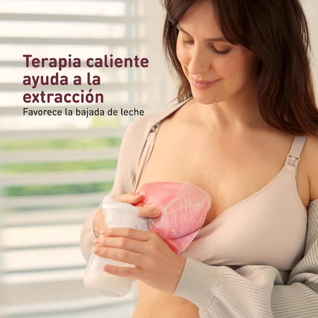 Almohadillas de pecho frío/calor con 2 cubiertas suaves - MOMCOZY - Mini Nuts - Expertos en sillas de auto y coches de paseo