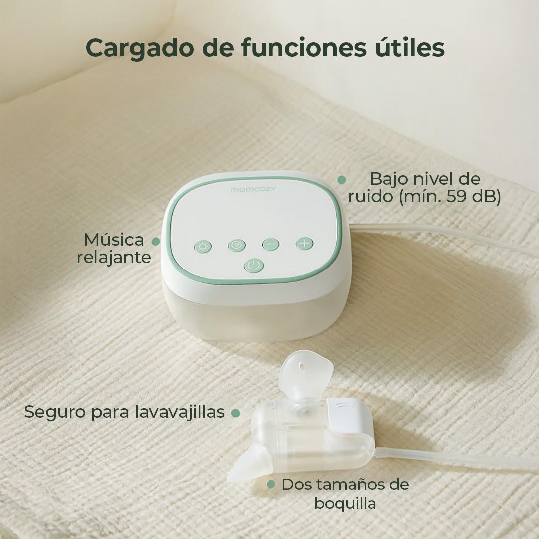 Aspirador Nasal Eléctrico 2 en 1 BreezyClear - MOMCOZY - Mini Nuts - Expertos en sillas de auto y coches de paseo