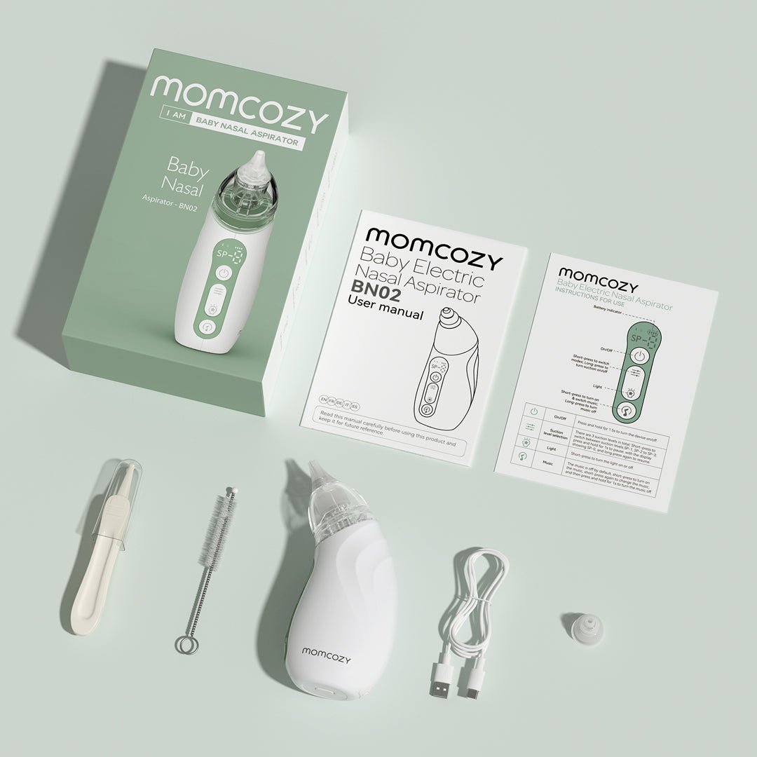 Aspirador nasal eléctrico - MOMCOZY - Mini Nuts - Expertos en sillas de auto y coches de paseo para bebés