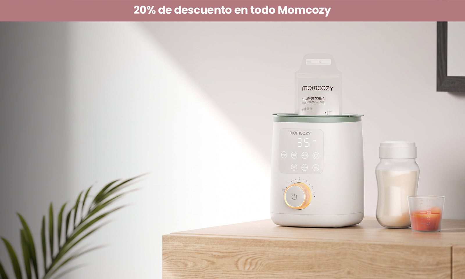 calentandor de mamaderas de momcozy 