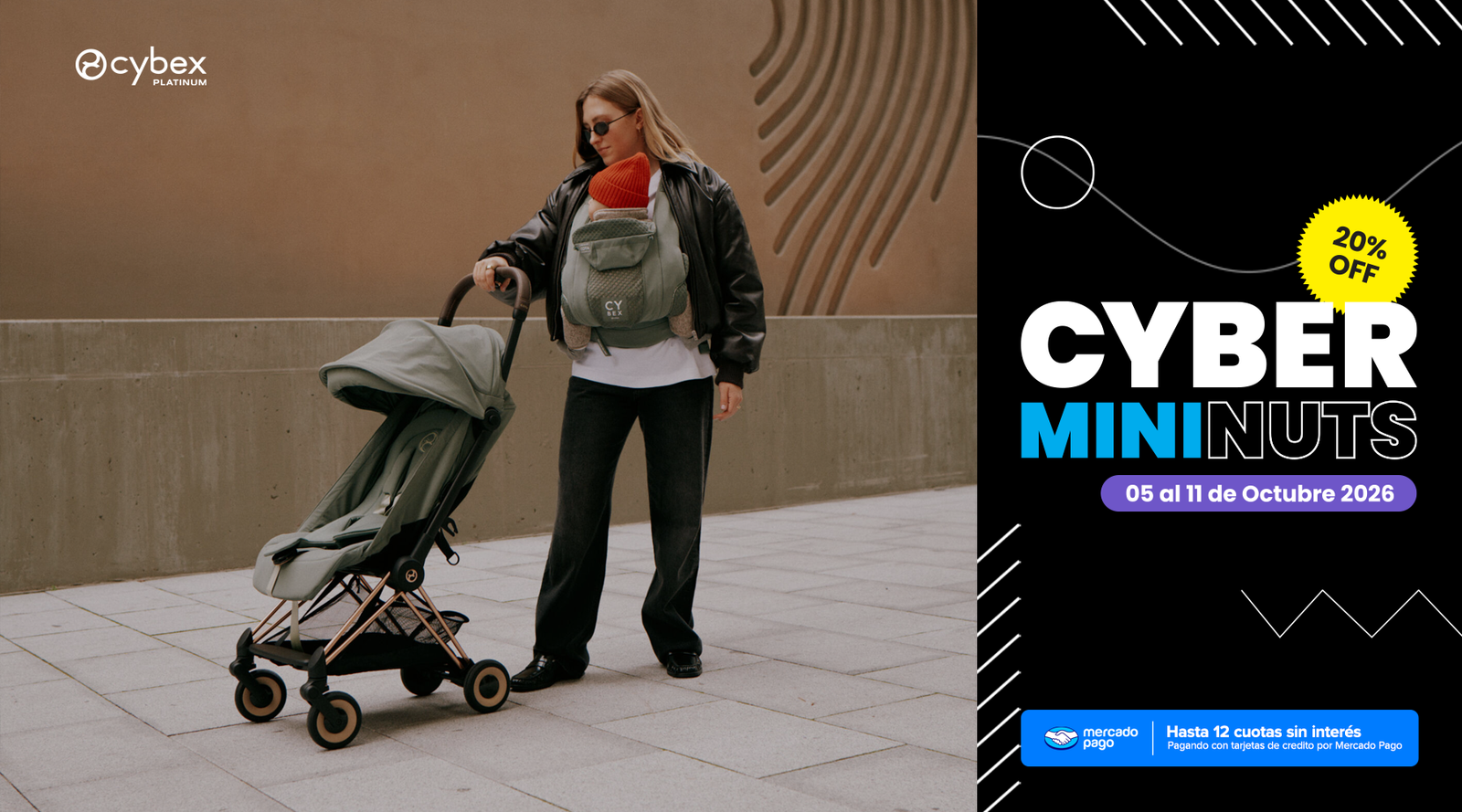 banner cyber mininuts 20% off coya 2025 de cybex platinum