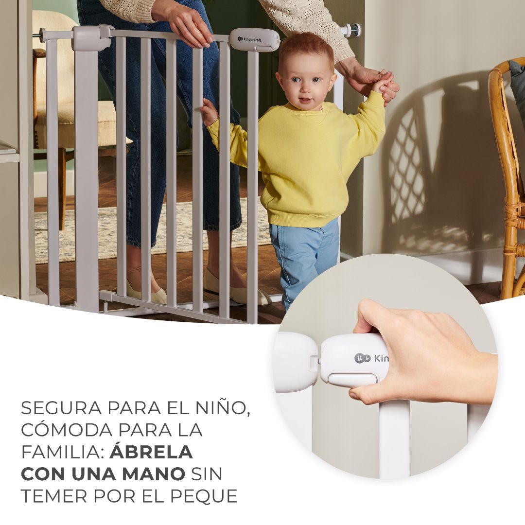 Barrera de seguridad LOCK&GO - KinderKraft - Mini Nuts - Expertos en sillas de auto y coches de paseo