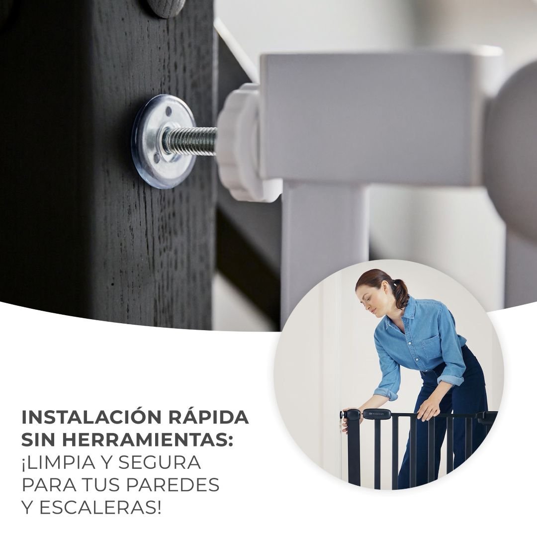 Barrera de seguridad LOCK&GO - KinderKraft - Mini Nuts - Expertos en sillas de auto y coches de paseo