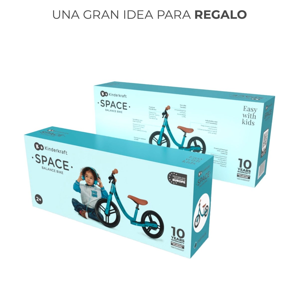 cajas de Bicicleta de equilibrio azul Space de Kinderkraft